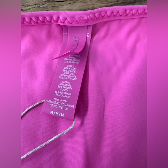 🪩NWT SOLD OUT SKIMS Bikini Bar Tie Bikini Bottom~Medium~Flamingo 🦩 - Picture 10 of 10